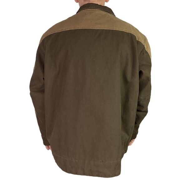Dri Duck Chore Coat Men 3XL Brown Zip Quilt Lining Pockets Boulder Cloth Canvas - Picture 6 of 9